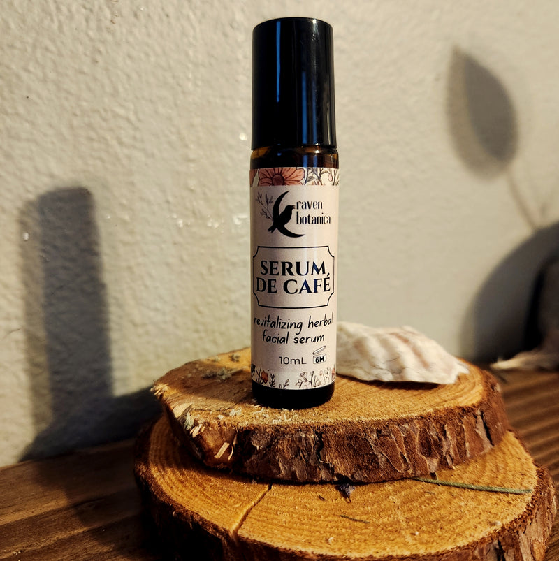 Herbal Facial Serum with Coffee- Raven Botanica