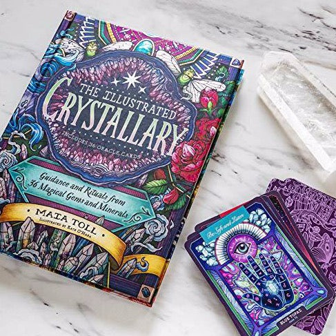 Book and Deck - The Illustrated Crystallary - Guidance and Rituals from 36 Magical Gems and Minerals