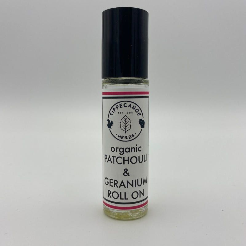 EO Roll On - Patchouli Geranium - Tippecanoe Herbs