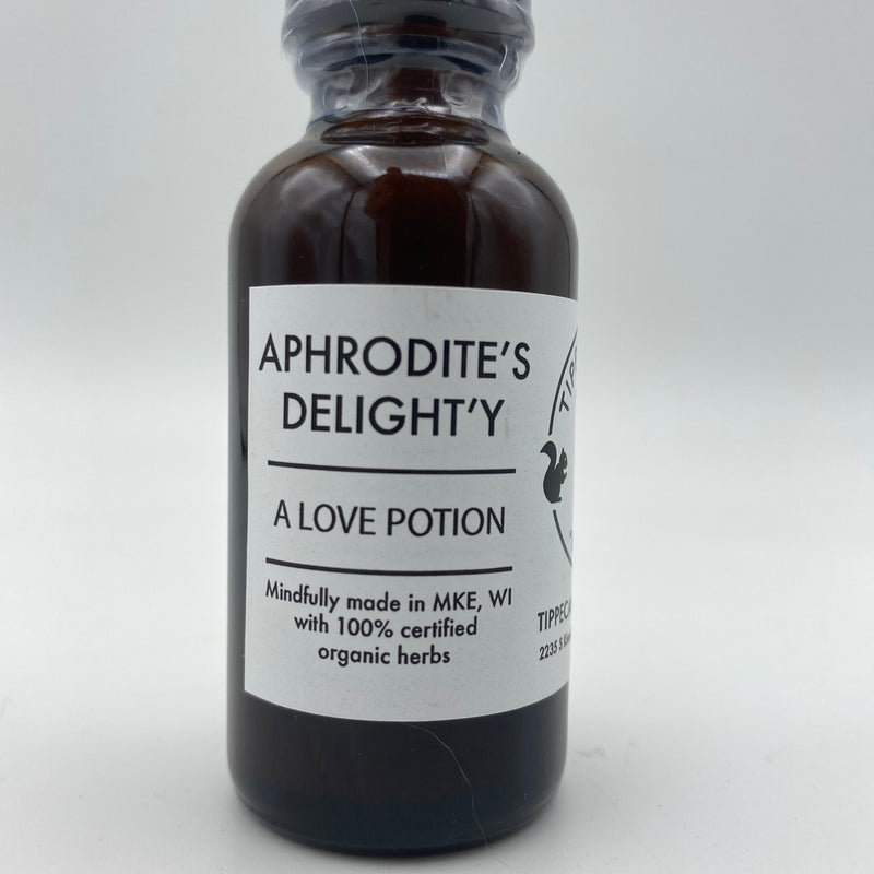 Aphrodisiac Tincture - Aphrodite’s Delight’y - Tippecanoe Herbs Herbalist Milwaukee