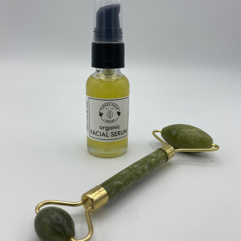 Serum and Roll - Gift Pack - Facial Serum and Jade Roller - Tippecanoe Herbs Herbalist Milwaukee