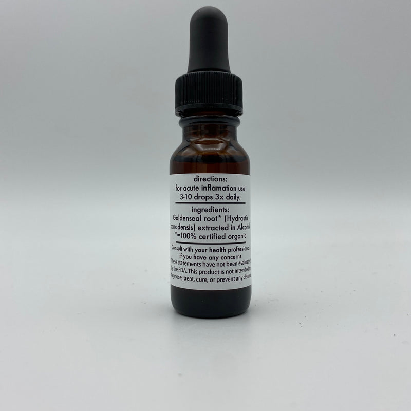 Single Extract - Goldenseal Root Tincture - Tippecanoe Herbs Herbalist Milwaukee