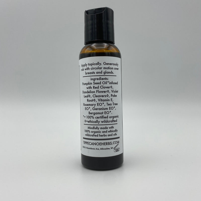 Massage Oil -  Lymphatic Abyanga Massage - Tippecanoe Herbs