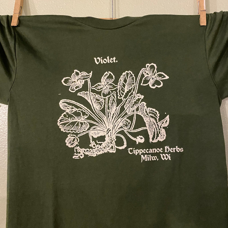 Violet Botanical Print Shirt